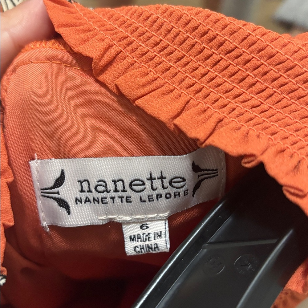 Nanette Lepore NWT Floral Orange Sleeveless Dress - Picture 10 of 10